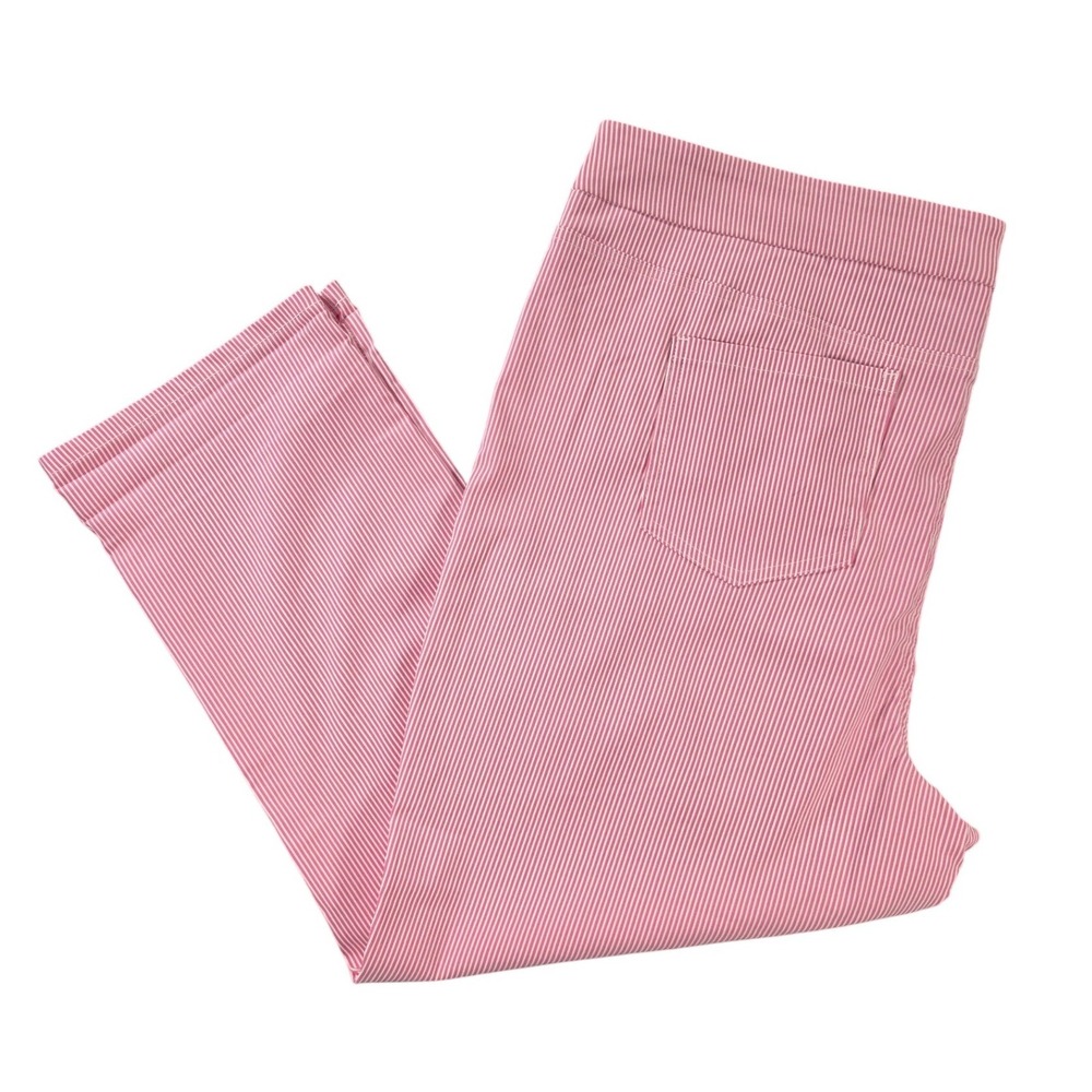 Pink Stripe Capri Pants Women's XXLβ Stretch Pull-On Career Casual Mario Serrani